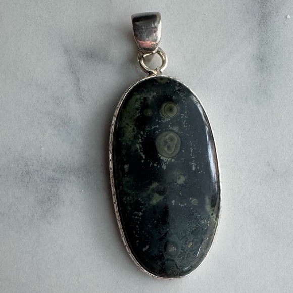 NWOT Sundance Nocturne Glow Pendant Star Galaxy Jasper Sterling Silver